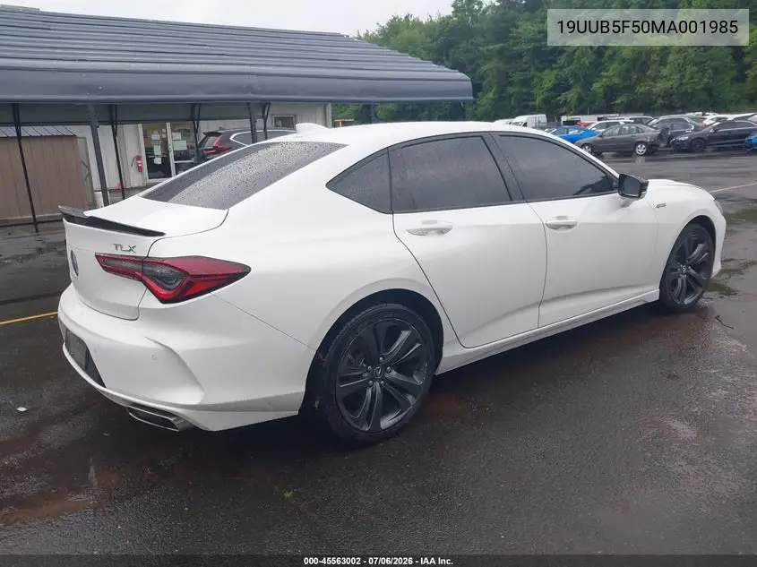 2021 Acura Tlx A-Spec Package VIN: 19UUB5F50MA001985 Lot: 45563002