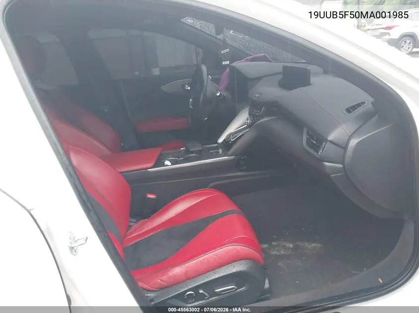 2021 Acura Tlx A-Spec Package VIN: 19UUB5F50MA001985 Lot: 45563002