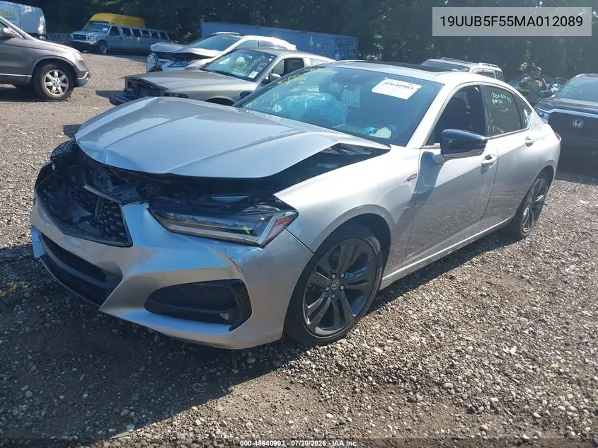 2021 Acura Tlx A-Spec Package VIN: 19UUB5F55MA012089 Lot: 45640903
