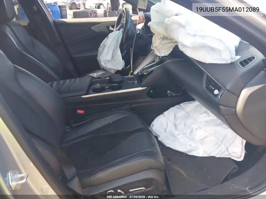 2021 Acura Tlx A-Spec Package VIN: 19UUB5F55MA012089 Lot: 45640903