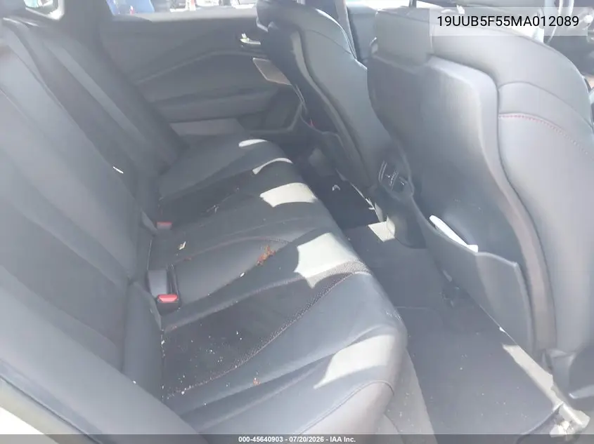 2021 Acura Tlx A-Spec Package VIN: 19UUB5F55MA012089 Lot: 45640903