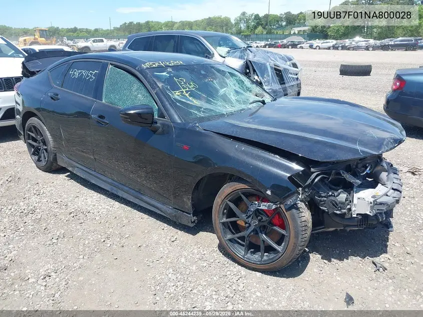 19UUB7F01NA800028 2022 Acura Tlx