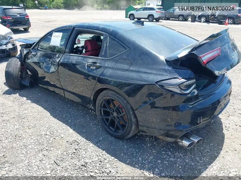 19UUB7F01NA800028 2022 Acura Tlx