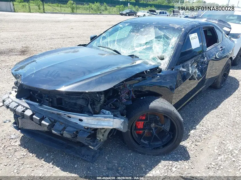 19UUB7F01NA800028 2022 Acura Tlx