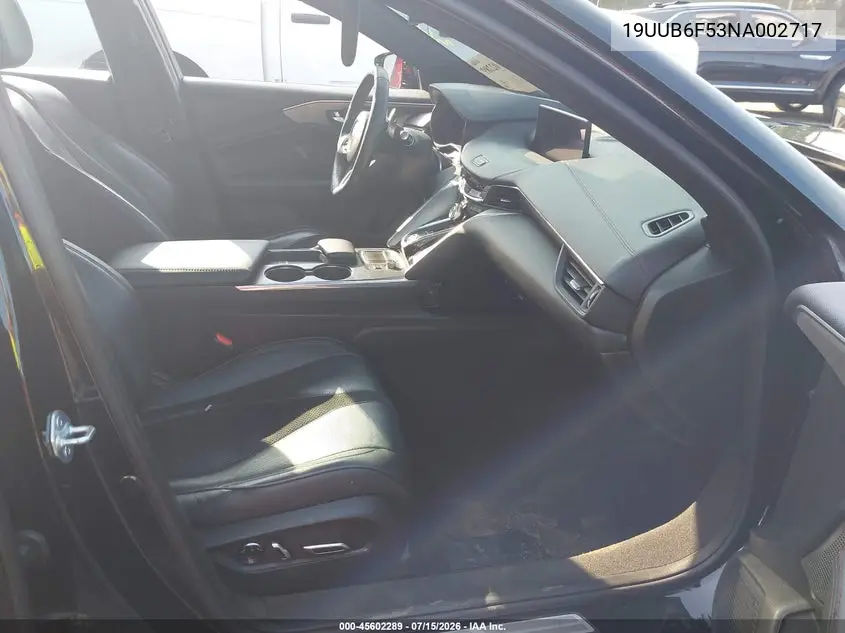 2022 Acura Tlx A-Spec Package VIN: 19UUB6F53NA002717 Lot: 45602289