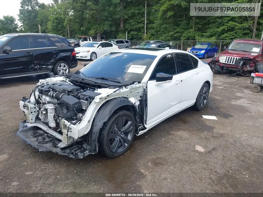 2023 Acura Tlx A-Spec Package VIN: 19UUB6F57PA005851 Lot: 45499753