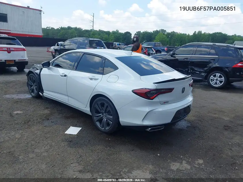 2023 Acura Tlx A-Spec Package VIN: 19UUB6F57PA005851 Lot: 45499753