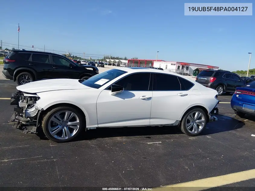 2023 Acura Tlx Technology Package VIN: 19UUB5F48PA004127 Lot: 45566531
