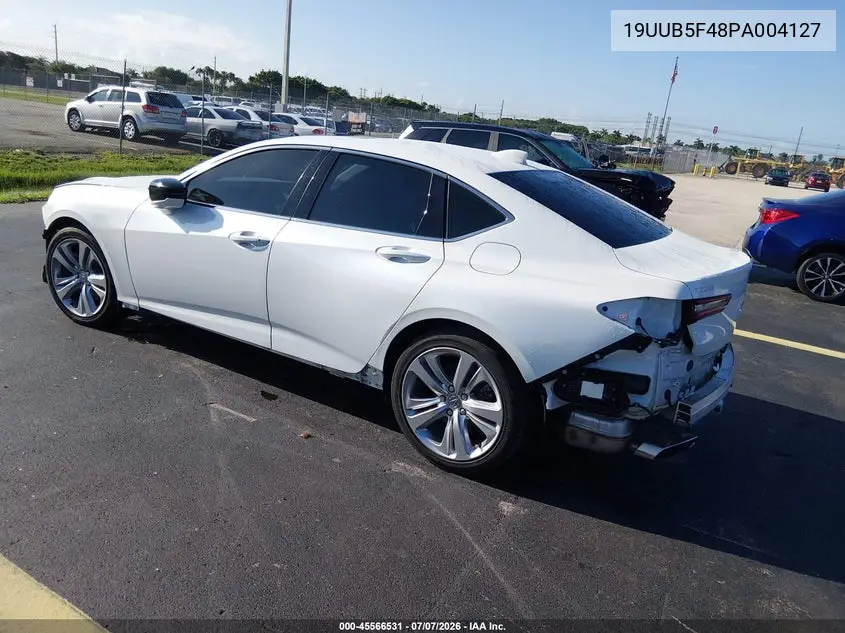 2023 Acura Tlx Technology Package VIN: 19UUB5F48PA004127 Lot: 45566531