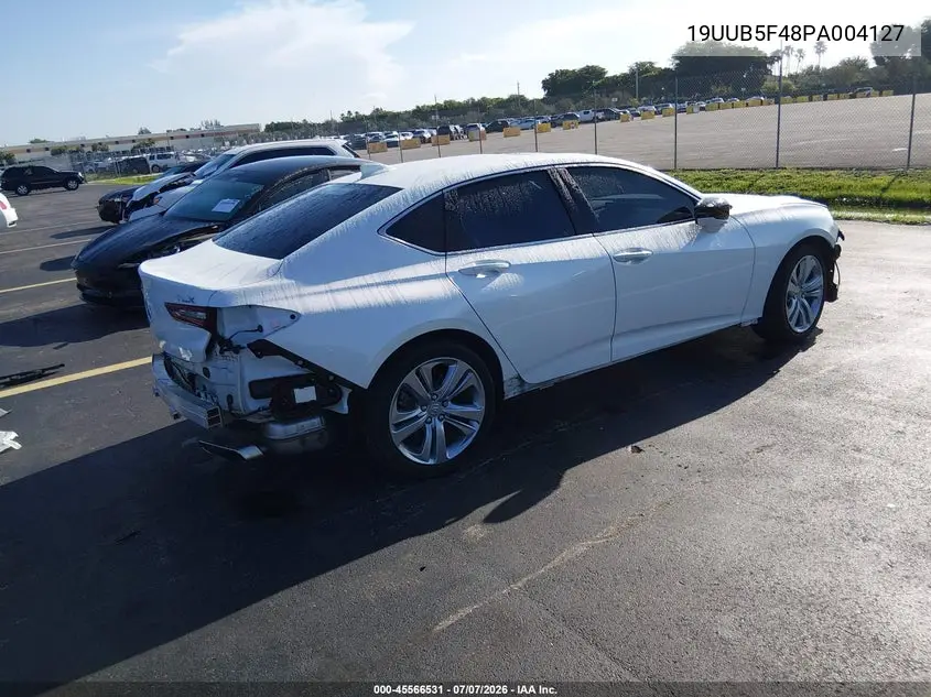 2023 Acura Tlx Technology Package VIN: 19UUB5F48PA004127 Lot: 45566531