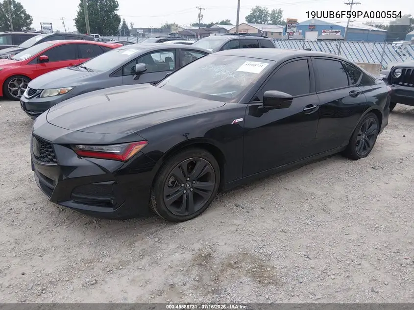 2023 Acura Tlx A-Spec Package VIN: 19UUB6F59PA000554 Lot: 45588731