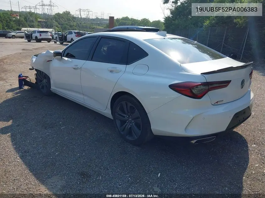 2023 Acura Tlx A-Spec Package VIN: 19UUB5F52PA006383 Lot: 45601159