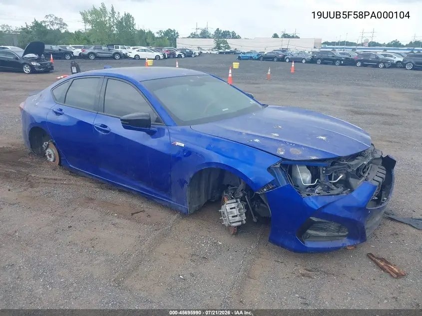 2023 Acura Tlx A-Spec Package VIN: 19UUB5F58PA000104 Lot: 45695990