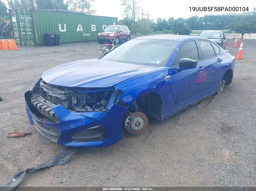 2023 Acura Tlx A-Spec Package VIN: 19UUB5F58PA000104 Lot: 45695990