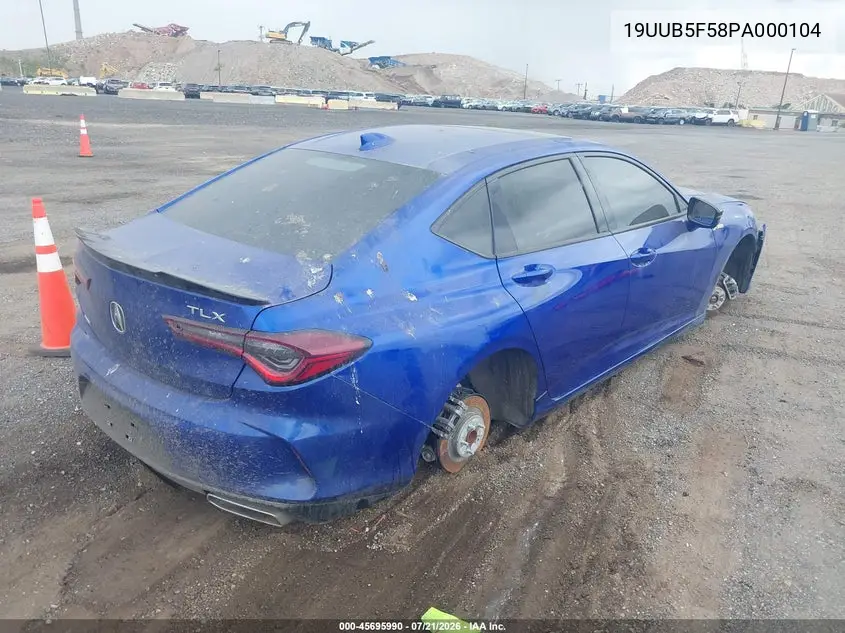 2023 Acura Tlx A-Spec Package VIN: 19UUB5F58PA000104 Lot: 45695990