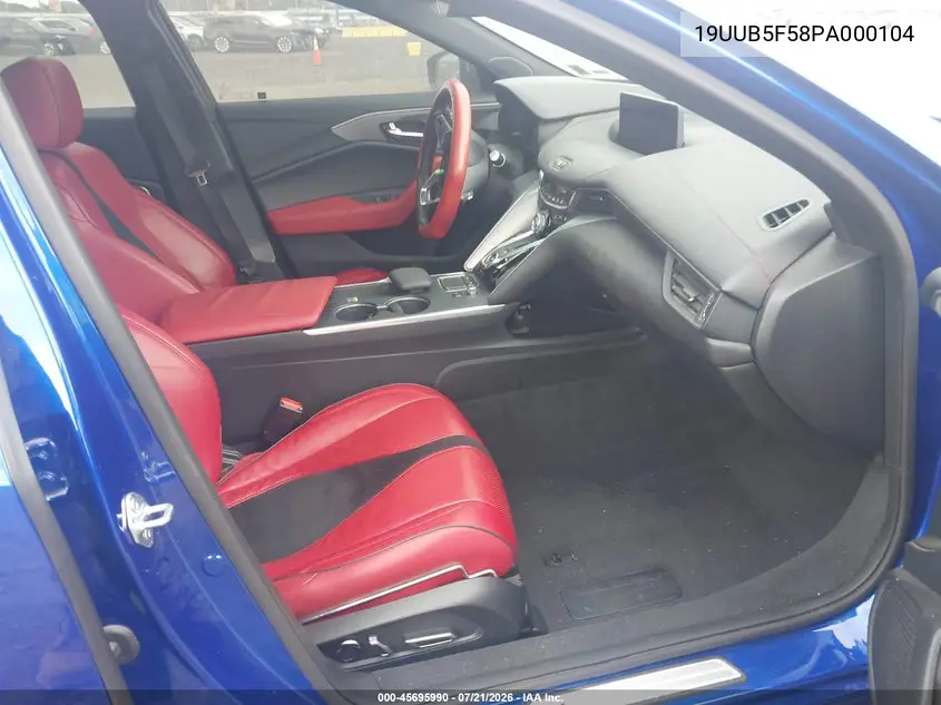 2023 Acura Tlx A-Spec Package VIN: 19UUB5F58PA000104 Lot: 45695990