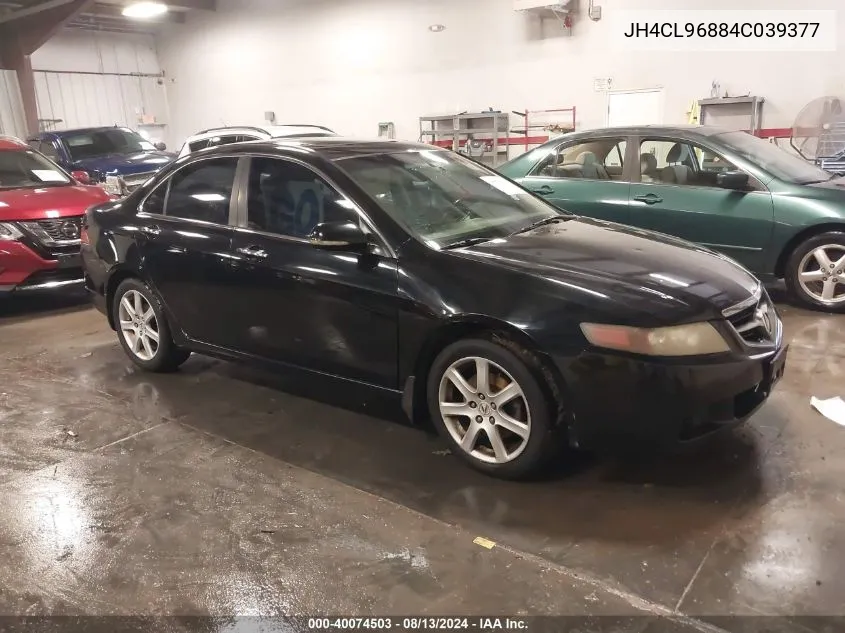 2004 Acura Tsx VIN: JH4CL96884C039377 Lot: 40074503