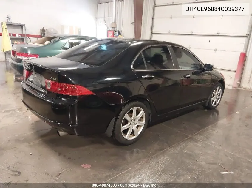 2004 Acura Tsx VIN: JH4CL96884C039377 Lot: 40074503