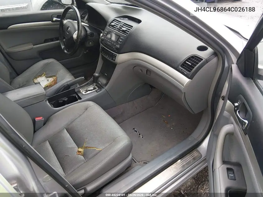 2004 Acura Tsx VIN: JH4CL96864C026188 Lot: 45224101