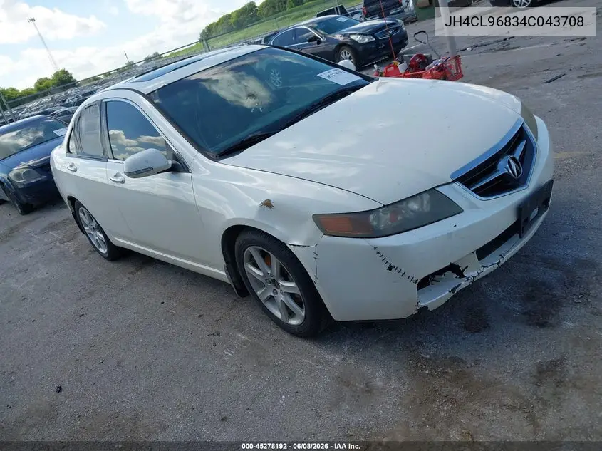 2004 Acura Tsx VIN: JH4CL96834C043708 Lot: 45278192