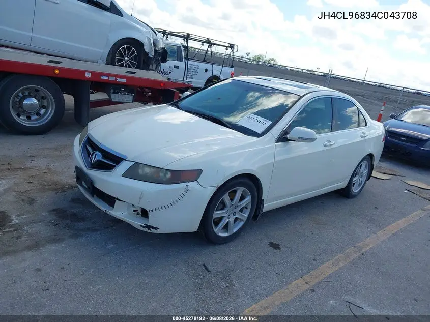 2004 Acura Tsx VIN: JH4CL96834C043708 Lot: 45278192