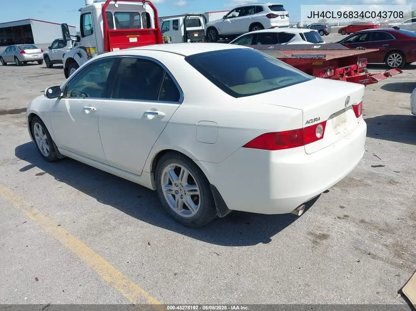 2004 Acura Tsx VIN: JH4CL96834C043708 Lot: 45278192