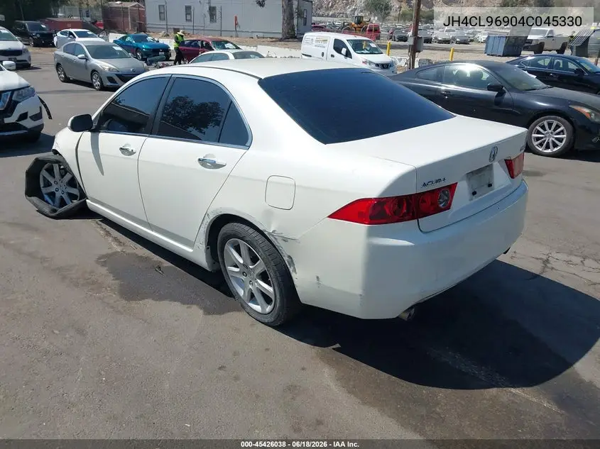 2004 Acura Tsx VIN: JH4CL96904C045330 Lot: 45426038