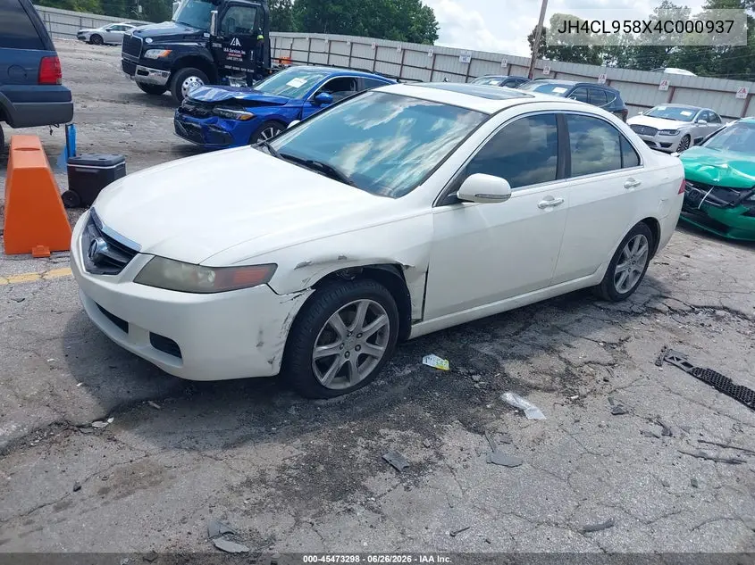 2004 Acura Tsx VIN: JH4CL958X4C000937 Lot: 45473298