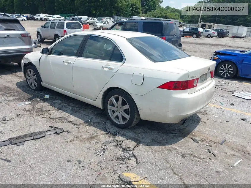 2004 Acura Tsx VIN: JH4CL958X4C000937 Lot: 45473298