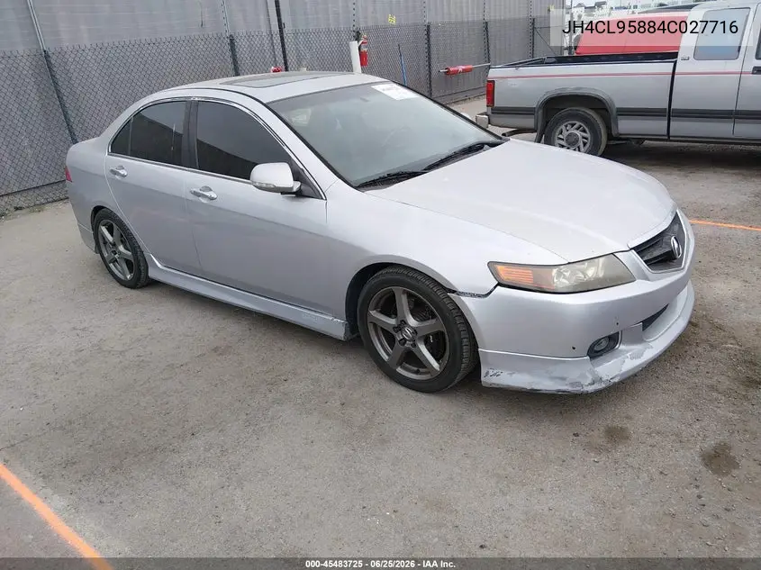 2004 Acura Tsx VIN: JH4CL95884C027716 Lot: 45483725