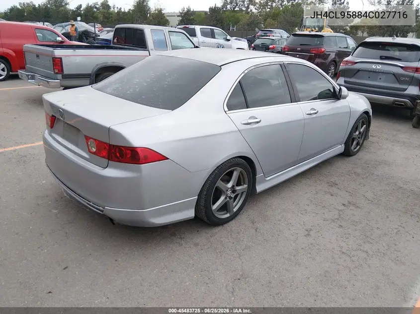 2004 Acura Tsx VIN: JH4CL95884C027716 Lot: 45483725