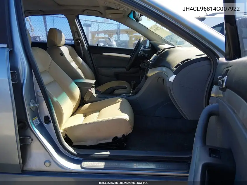 2004 Acura Tsx VIN: JH4CL96814C007922 Lot: 45506786
