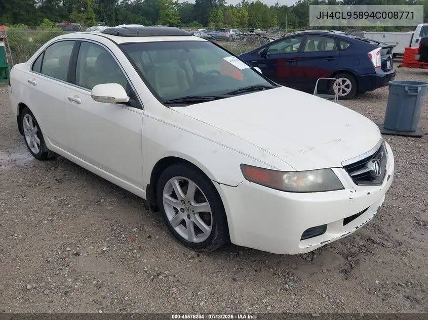 2004 Acura Tsx VIN: JH4CL95894C008771 Lot: 45576244