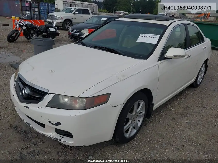 2004 Acura Tsx VIN: JH4CL95894C008771 Lot: 45576244