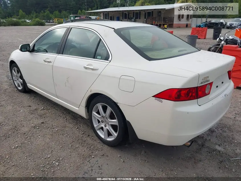 2004 Acura Tsx VIN: JH4CL95894C008771 Lot: 45576244
