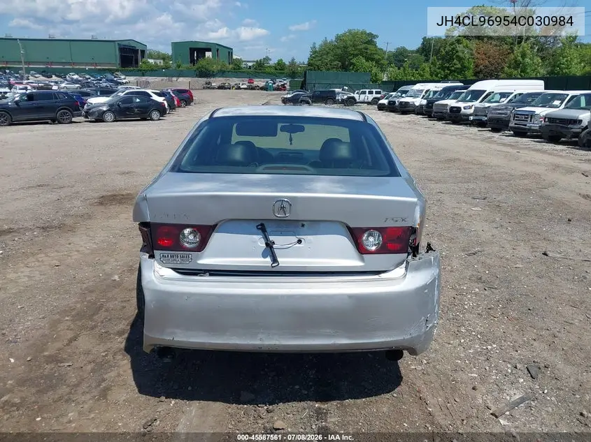 2004 Acura Tsx VIN: JH4CL96954C030984 Lot: 45587561