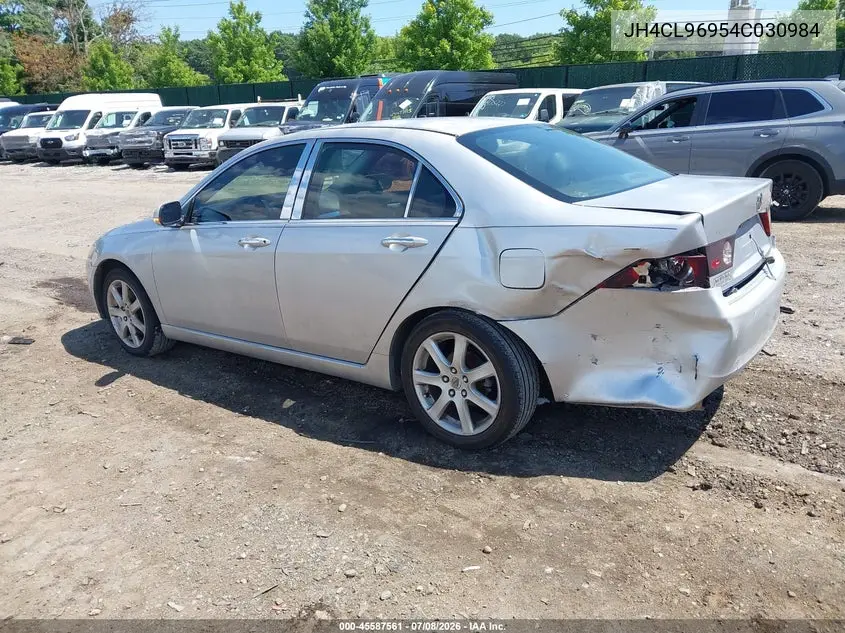 2004 Acura Tsx VIN: JH4CL96954C030984 Lot: 45587561