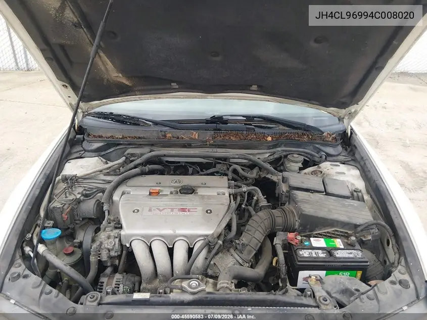 2004 Acura Tsx VIN: JH4CL96994C008020 Lot: 45590583