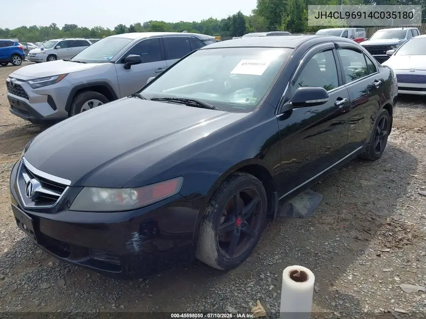 2004 Acura Tsx VIN: JH4CL96914C035180 Lot: 45598050