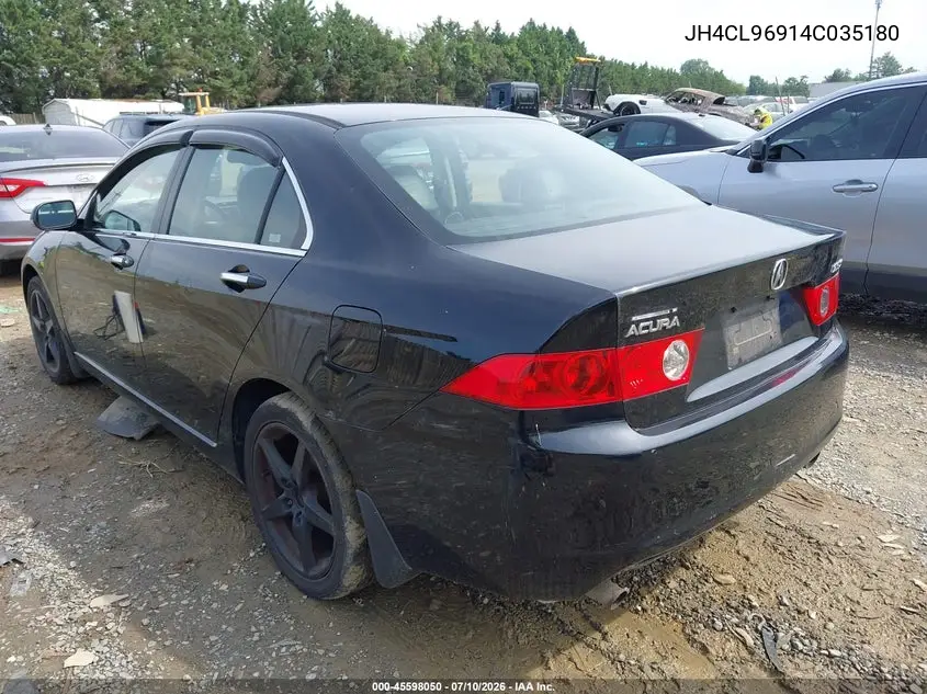2004 Acura Tsx VIN: JH4CL96914C035180 Lot: 45598050