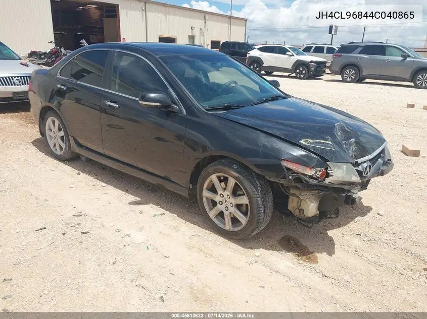 2004 Acura Tsx VIN: JH4CL96844C040865 Lot: 45613633
