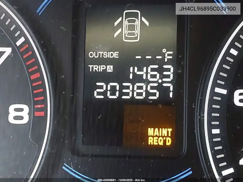 JH4CL96895C033900 2005 Acura Tsx