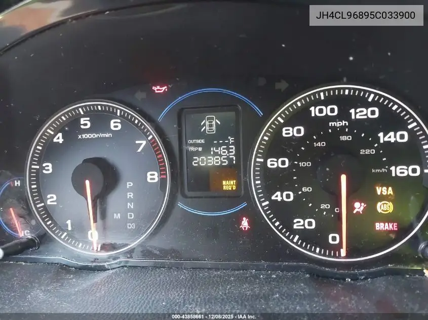 JH4CL96895C033900 2005 Acura Tsx