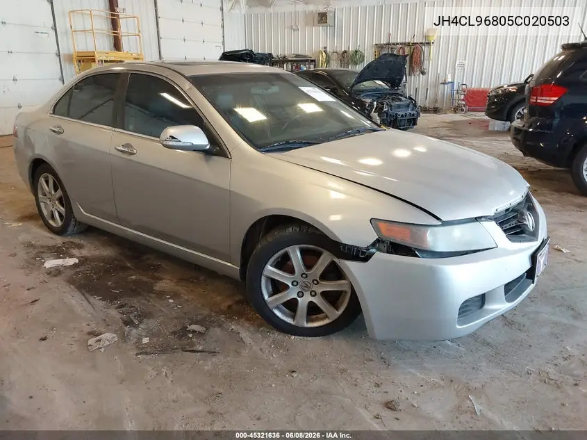 2005 Acura Tsx VIN: JH4CL96805C020503 Lot: 45321636