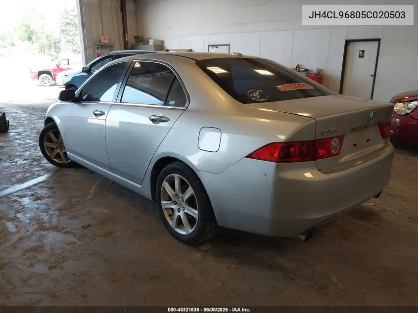 2005 Acura Tsx VIN: JH4CL96805C020503 Lot: 45321636