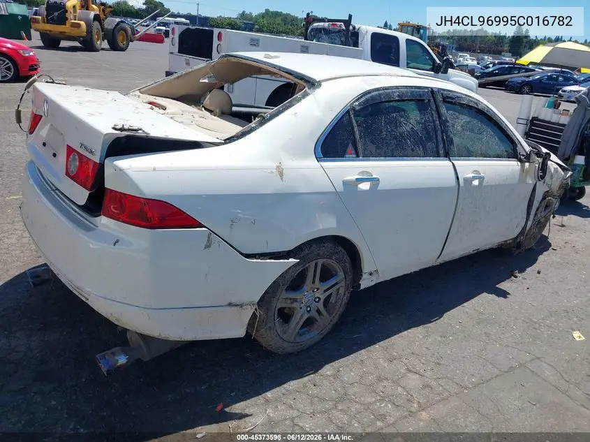 2005 Acura Tsx Base W/Navigation (A5) VIN: JH4CL96995C016782 Lot: 45373598