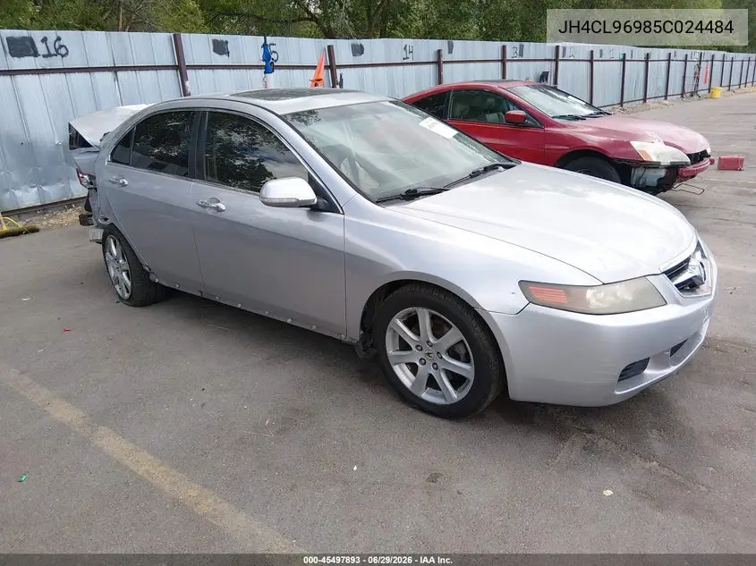 2005 Acura Tsx VIN: JH4CL96985C024484 Lot: 45497893
