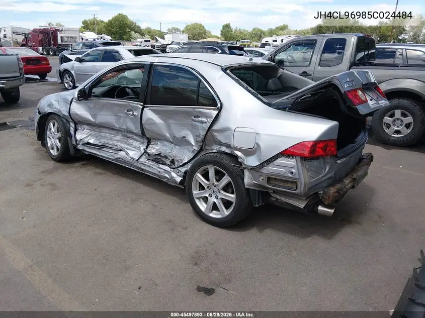 2005 Acura Tsx VIN: JH4CL96985C024484 Lot: 45497893