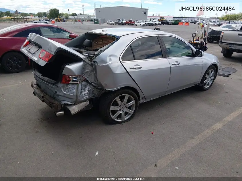 2005 Acura Tsx VIN: JH4CL96985C024484 Lot: 45497893
