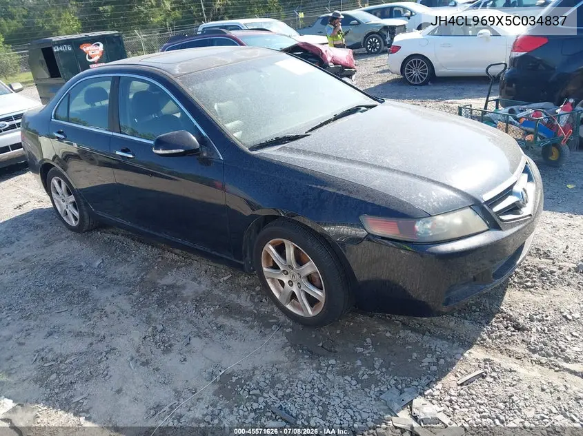2005 Acura Tsx VIN: JH4CL969X5C034837 Lot: 45571626